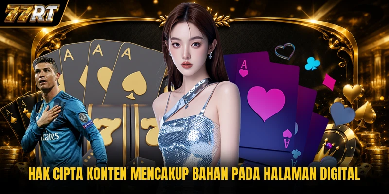 Hak cipta konten mencakup bahan pada halaman digital