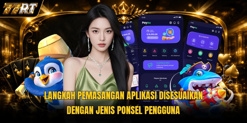Langkah pemasangan aplikasi disesuaikan dengan jenis ponsel pengguna